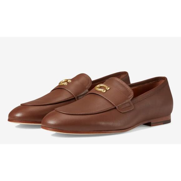 NEW COACH Sculpt C Leather Loafer Saddle Men's Size 9 - Picture 1 of 7